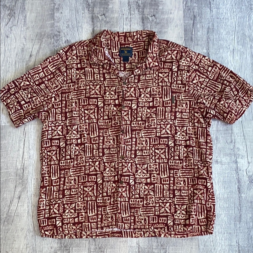Woolrich Tabasco Batik Short Sleeve Button Down Shirt